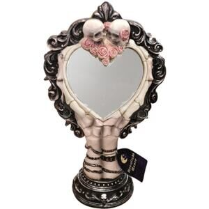 Maisey Mae Gothic Skeleton Couple Mirror – New 14.5" x 9"